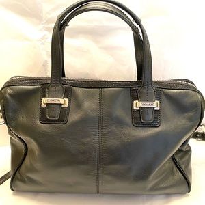 Leather Coach handbag